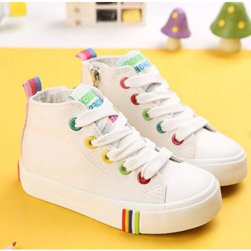 Children casual shoes kids canvas shoes boys girls sport school sneakers spring autumn baby girl Rubber Flat Canvas Shoes