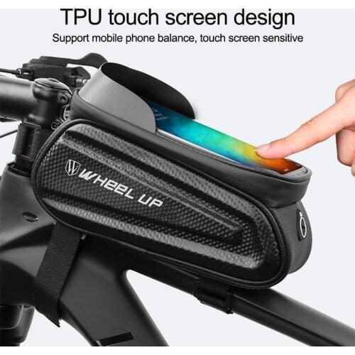 Rainproof Bicycle Bag Reflective 7.0 Inch Phone Case Touchscreen Bag Frame Front Top Tube Cycling Bag MTB Bike Accessories