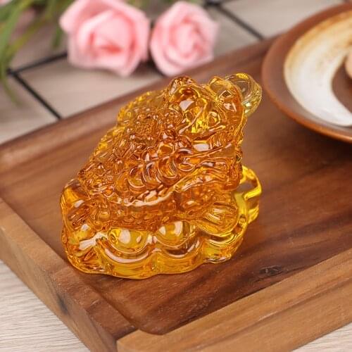 Feng Shui Toad Money LUCKY Fortune Wealth Chinese Golden Frog Toad Coin Home Office Decoration Tabletop Ornaments Lucky Gifts