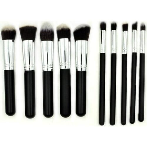 Wholesale New 500set Makeup Brushes 10pcs Make Up Beauty Brush Set Blusher Powder Cream Brush Cosmetic Multi-Function Blend Tool