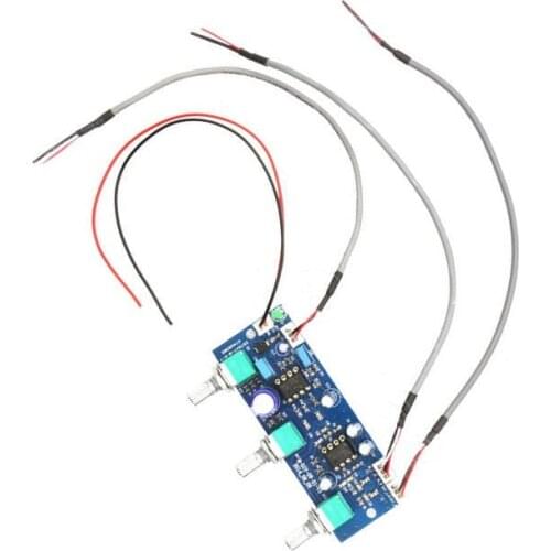 NE5532 2.1 Channel Subwoofer Low Pass Filter Pre AMP Amplifier Board 12~24V DC