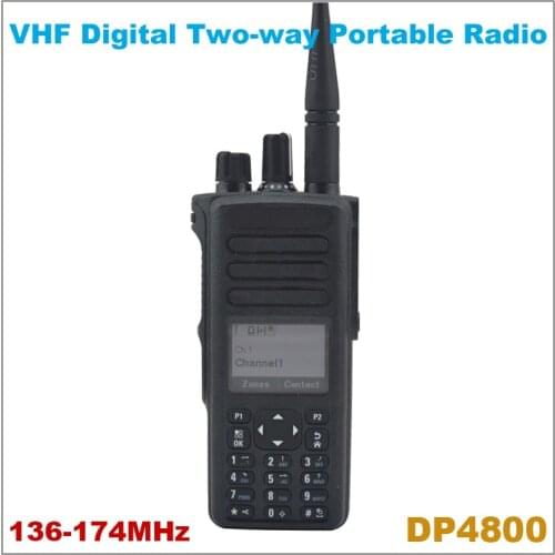 Wholesale Orignal Brand New DP4800 VHF 136-174MHz Digital Portable Two-way Radio Digital DMR Walkie Talkie