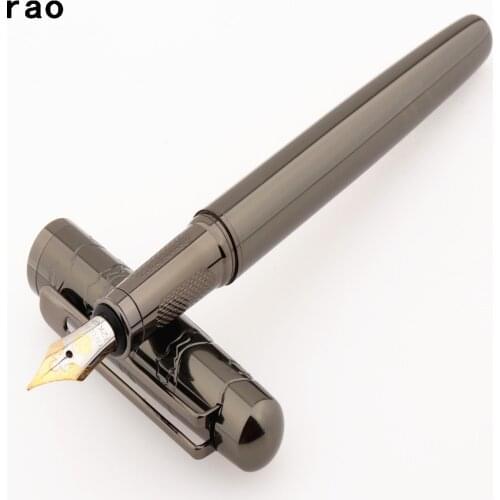 Luxury quality 3701 Bright gray Student office Fountain Pen School Stationery Supplies ink calligraphy pen