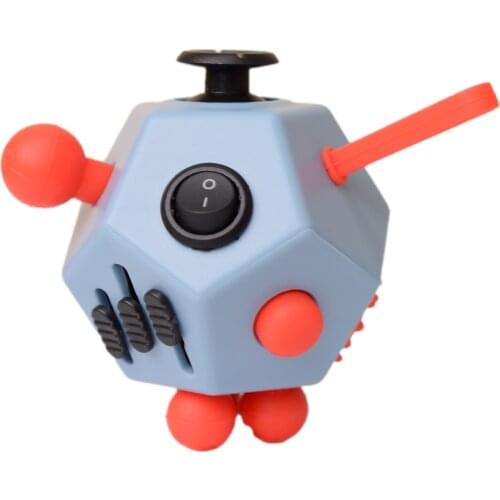 Portable 12 Sided Creative Puzzle Toy Stress Relieve Dice Anti-anxiety Adult Kids Toy Xmas Gift Decompression Magic Cube