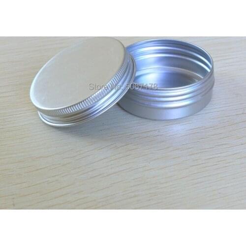 30pcs Empty Tin Packing Box Refillable Containers 40g/40ml Aluminum Cosmetic Storage Jars Cosmetic Screw Top Sample Containers