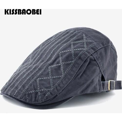 Retro Berets Men Visor Hat Beret Hat Solid Casual Handsome Boys Cotton Cap Autumn Winter High Quality Bone Headdresses Gorras
