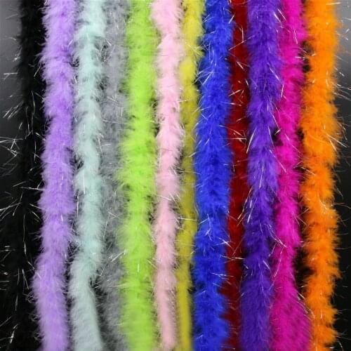 Handmade Sequin Feather Boa Long Family Mall Party Holiday Wedding Decoration Material Accessories DIY Apparel Sewing