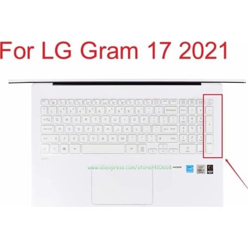For LG Gram 17 17Z90P 17Z90N 2020 2021 Laptop 17 inch Ultra-thin Transparent TPU Keyboard Cover Skin Protector