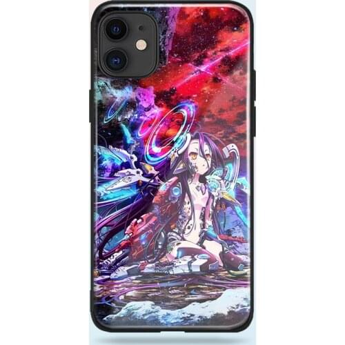 No game no life zero anime soft silicone tempered glass For iPhone SE 6 6s 7 8 Plus X XR XS 11 Pro Max phone case cover shell