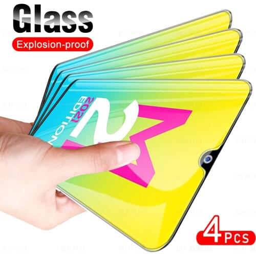 4Pcs HD Full Cover Protective Glass For Samsung Glaxy M21 2021 Phone Screen Protector Glasses Film For Sansung Sumsung M 21 6.4"