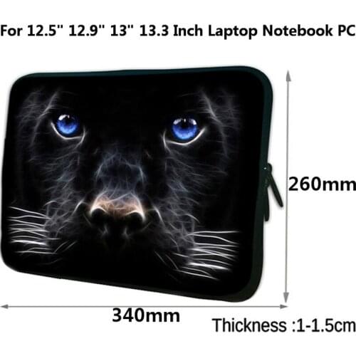 Funda Black Dog Prints Notebook Pouch Bag For Lenovo Huawei Dell HP Acer Macbook Retina Pro 13 13.3 12.9 Laptop Case Mens PC Bag