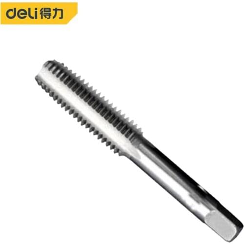 Deli Machine Spiral Point Straight Fluted Screw Thread Metric Plug Hand Tap Drill Alloy Steel Thread Taps Hand Tool High Quality