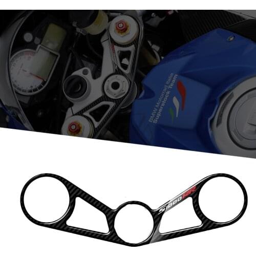 For BMW S1000RR and HP4 2012-2014 3D Carbon-look Upper Triple Yoke Defender