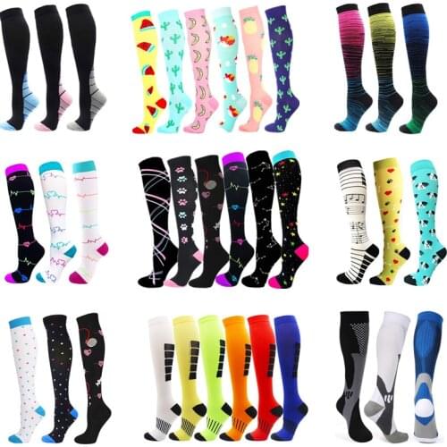 Dropship Compression Socks Women Men For Medical Varicose Veins Blood Circulation Marathon Running Nursing Hiking Travel Sports