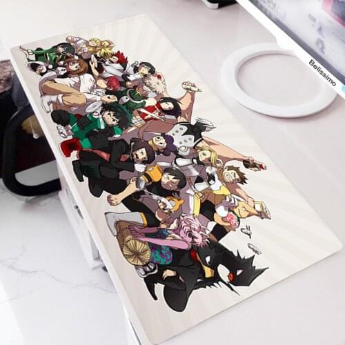 Mouse Gamer Pad With Mousepad For Keyboard Computer Mat Desk Large Mats Non-slip Extended Xxl Large Mouse Pads My Hero Academia