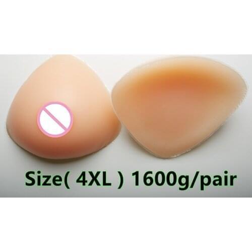1600g/pair Mastectomy Artificial Breast Silicone False Breasts Boobs Breast Forms Silicone For Crossdresser
