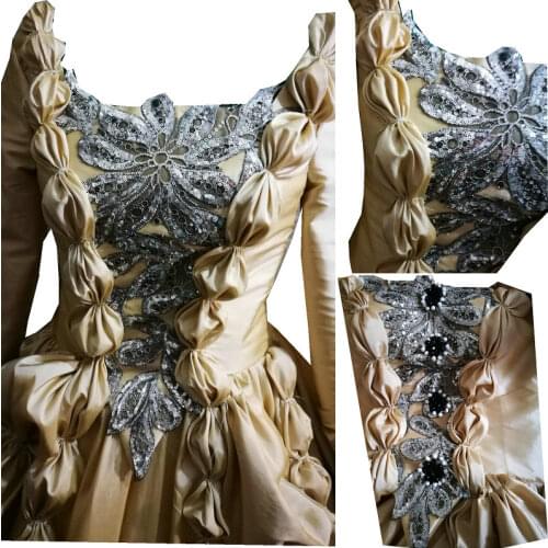 History!Customer-made Luxs Blue Vintage Costumes Renaissance Dresses Steampunk dress Gothic Cosplay Halloween Dresses C-1118