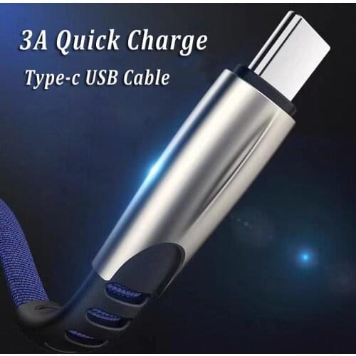 Quick Charge USB Type-C Cable Phone Charger Cable For Xiaomi Redmi 9 9T Note 10 9 S 8T 8 7 Pro OPPO A74 A95 A54 5G A52 Data Wire