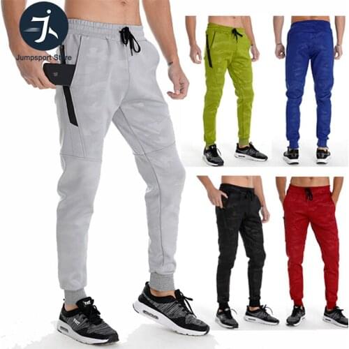 Zipper Pocket Sport Running Pants Men Joggers Bodybuilding Trackpants Basketball Sweatpants Gym Training Jogging Pants Men Wear