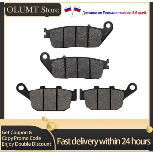 Motorcycle Accessory Front and Rear Brake Pads Kits For HONDA CBR250R VTR250 VTR 250 W/Y/1-7 MC33 FMX650 5/6 XL600 VR/VT CTX700