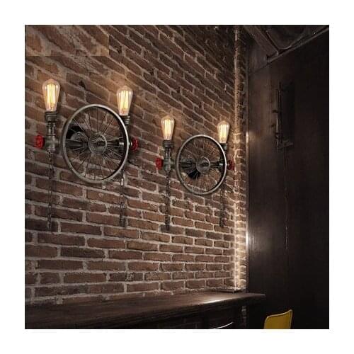 Loft Style Water Pipe Lamp Industrial Edison Wall Sconce Antique Vintage Wall Light Fixtures For Indoor Lighting Lamparas