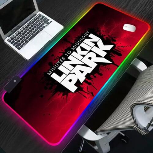 Band Keyboard Desk Mat Anime Linkin Parks RGB Logo Mouse Mat Gaming Mousepad XL high Speed mouse pads anime mousepads mouse