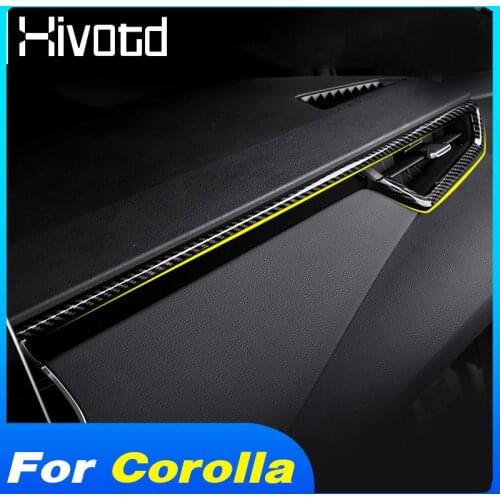 Dashboard Front Air Conditioner Outlet Vent Cover Frame Center Console Trim Interior Mouldings Parts For Toyota Corolla 2021