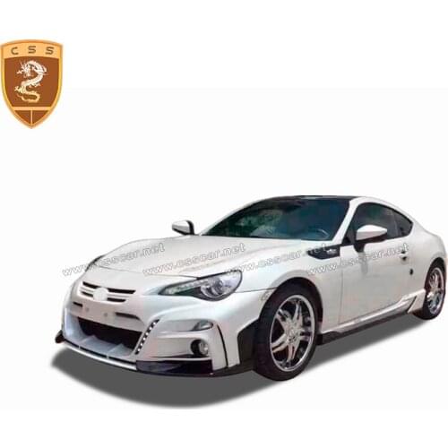 Fit For 2013-2016 Toyota-86 GT86 retrofit Rowen style bodykit fiber glass front rear bumper LED Lamp side skirt car parts 00526