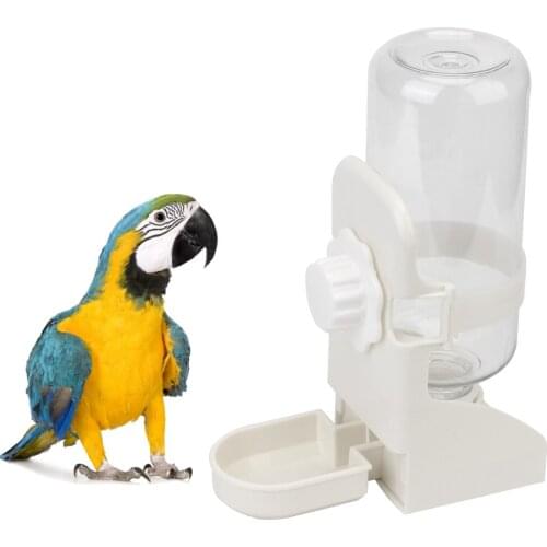 Cat Dog Cage Hanging Water Dispenser For Pigeon Rabbit Cat Small Pets Pet Parrots Birds Drinker 500ML Water Feeder Bowl