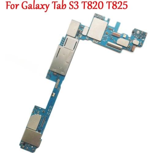 Tested Full Work Original Unlock Motherboard For Samsung Galaxy Tab S3 T820 T825 Logic Circuit Electronic Panel Global Firmware