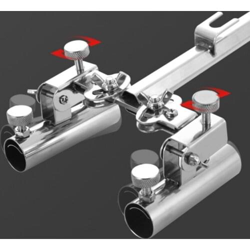 Adjustable Stainless 360 Degree Fish Rod Stand Fishing Tools Accessories Boat Rod Holder Rack Bracket Chair Mounted