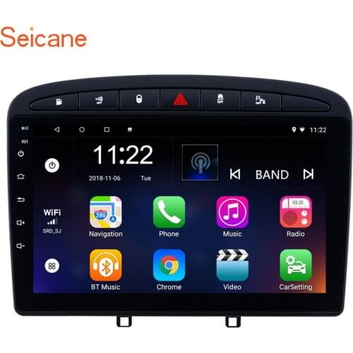 Seicane 9 inch Android 10.0 RAM 2GB car stereo for 2010- 2016 PEUGEOT 408 with GPS Navigation Head Unit Mirror Link USB