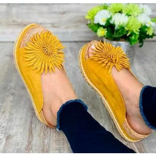 Slippers slides leather plus size outdoor wedges shoes woman sandals women summer flat sandalias mujer sapato feminino SF0214