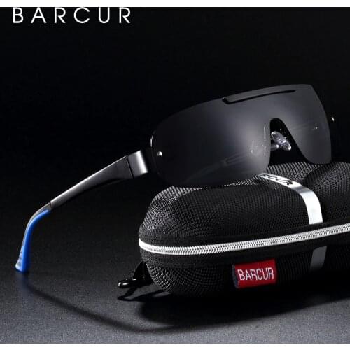 BARCUR Sport Men Polarized Sunglasses Pilot Sun Glasses UV400 Oculos De Sol