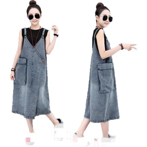 TangWindVisual Fashion Denim Dresses