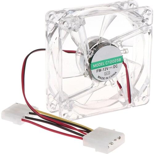 8cm chassis fan with LED color lights computer radiator CPU fan 80mm blue light cooling fan LED ultra quiet 8025 4D axial fan