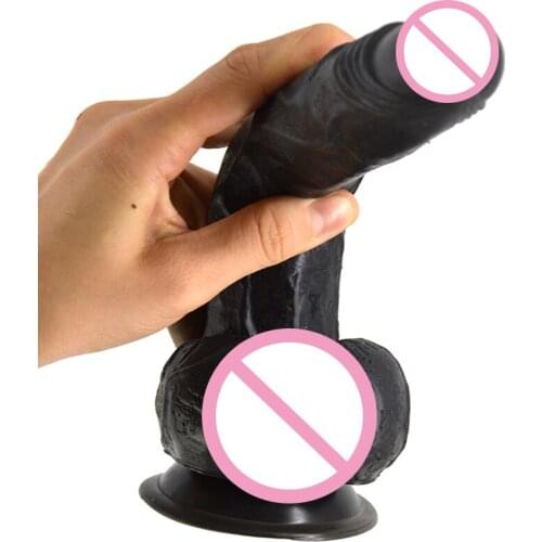 Vibrating Big Dildo Silicone Dildo Anal Soft Material Adult Products 18 Sex Double-layer Silicone Artificial Penis For Women Z39