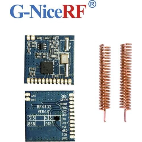 10pcs/lot Ultra-low consumption RF4432 100mW Embedded Si4432 433MHz RF Wireless Transceiver Module