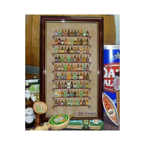 14/16/18/27/28 Gold Collection Counted Cross Stitch Kit 99 Bottle of Beers on The Wall Wine Bottles Collection
