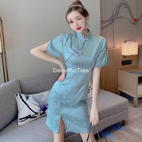 2021 chinese dress sexy cheongsam sexy qipao cheongsam dress hollow out perspective satin dress nightclub elegant party dress