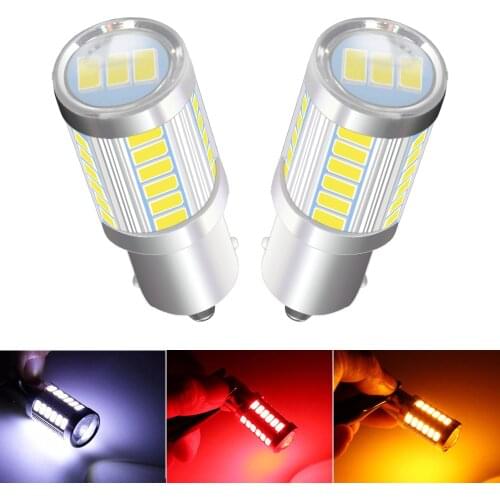 2x P21W 1156 BA15S LED Bulb For Skoda Superb Octavia 2 FL 2010 2011 2012 2013 LED Daytime Running Light Reversing light white