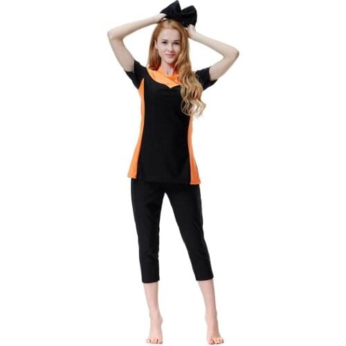 3PC maillot de bain femme musulmane modest swimwear bourkini fashion costumi da bagno donna fishing hasema tankini sets for girl