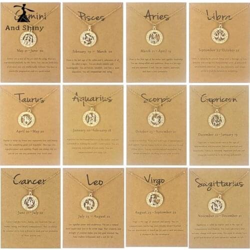 Andshiny Women's Pendants Zodiac Signs