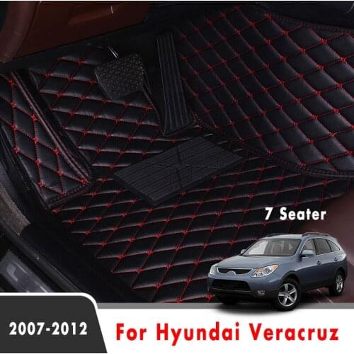 Car Floor Mats For Hyundai Veracruz 2012 2011 2010 2009 2008 2007 (7 Seater) Styling Custom Carpets Car Interior Accessories