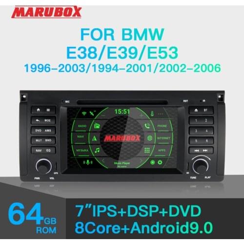 Marubox 7A901PX5 DSP, Head Unit for BMW E53 E39 E38 X5 M5 Car Multimedia Player with Digital Signal Processor Car Radio 4GB 64GB