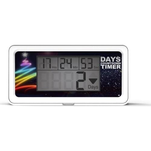 9999 Days Digital Countdown Days Timer LCD Big Voice Laboratory Lab Kitchen Timer Retirement Wedding Reminder Only black