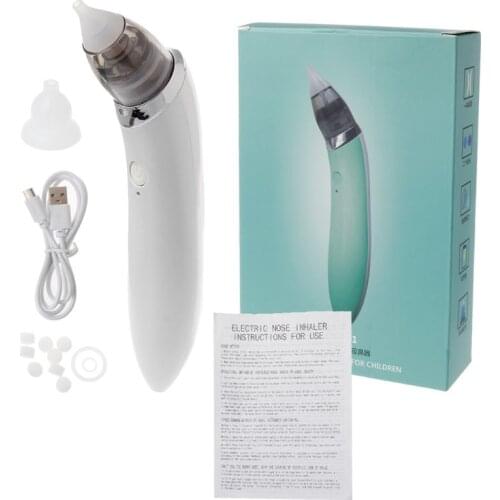 Baby Nasal Aspirator Electric Safe Hygienic Nose Cleaner With 2 Sizes Of Nose Tips And Oral Snot Sucker For Newborns Boy Girls