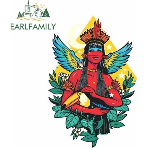 EARLFAMILY 13cm x 12.9cm for Terra Brasilis Car Stickers Waterproof Motorcycle Helmet Anime Laptop Fine Decoration Window Decal