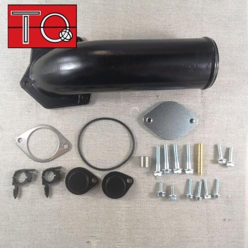 EGR Valve Cooler Delete Kit High Flow Intake Elbow Fit 08-10 Ford 6.4L