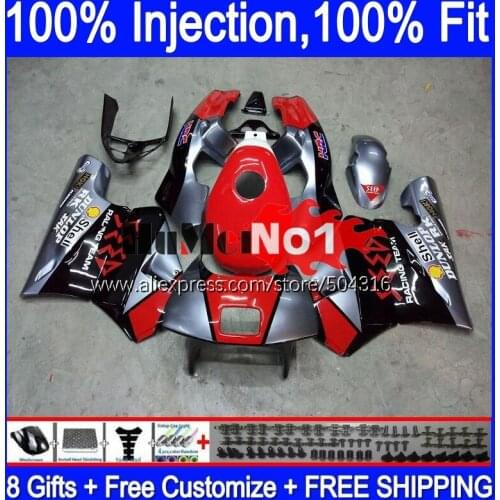 Injection For HONDA NSR250R MC21 PGM3 1990 1991 1992 1993 132MC.15 silvery red NSR250 NSR 250 R RR NSR 250R 90 91 92 93 Fairing